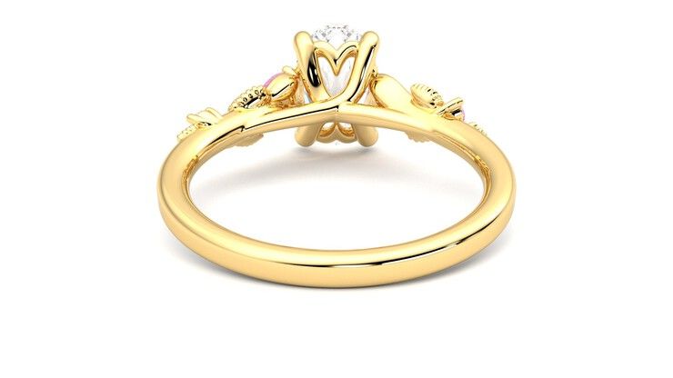 Taylor & Hart Lierre Oval Engagement Ring 360 degree image 15