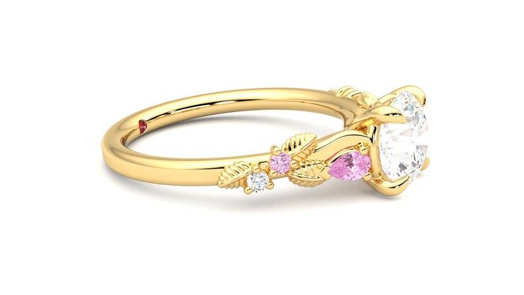 Taylor & Hart Lierre Round Engagement Ring 360 degree image 8