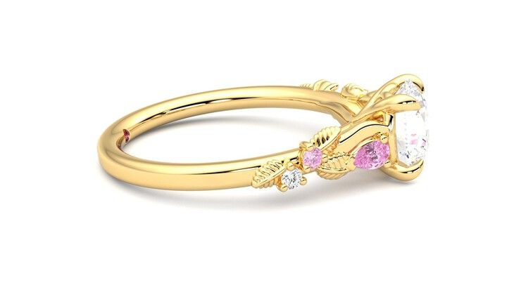 Taylor & Hart Lierre Round Engagement Ring 360 degree image 9