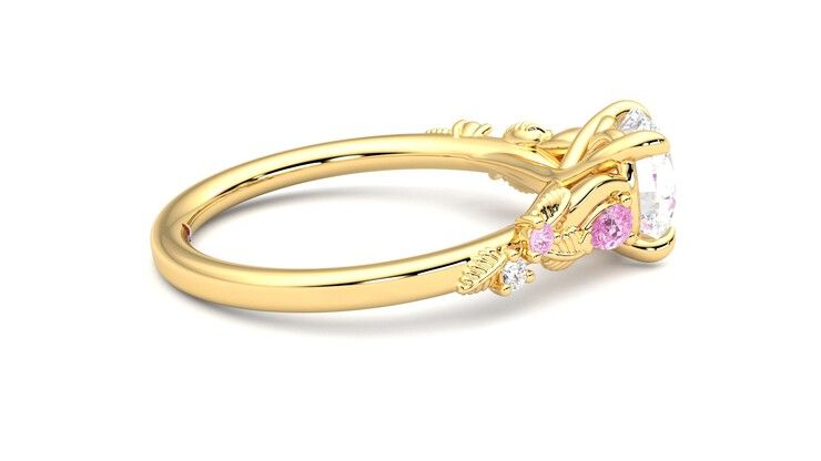 Taylor & Hart Lierre Round Engagement Ring 360 degree image 10