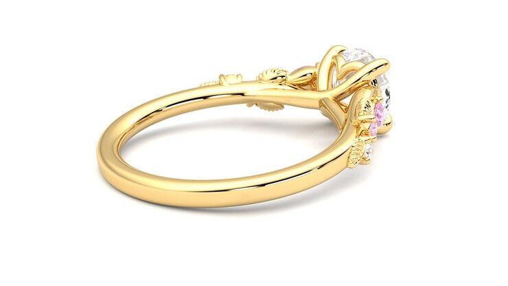 Taylor & Hart Lierre Round Engagement Ring 360 degree image 12