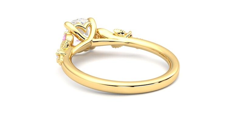 Taylor & Hart Lierre Round Engagement Ring 360 degree image 17