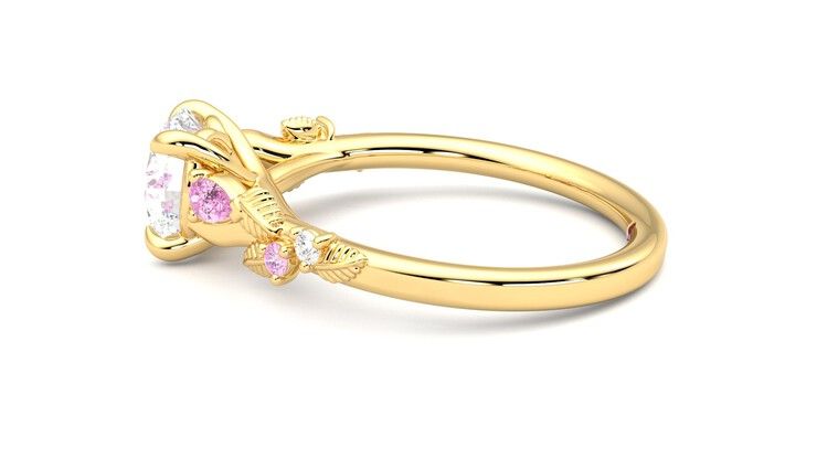 Taylor & Hart Lierre Round Engagement Ring 360 degree image 20