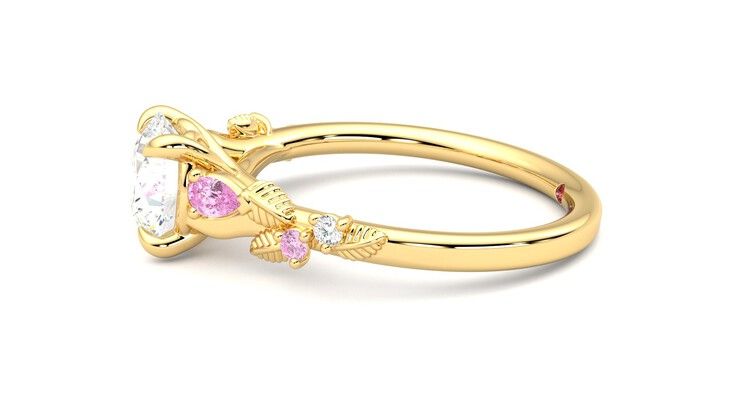 Taylor & Hart Lierre Round Engagement Ring 360 degree image 21