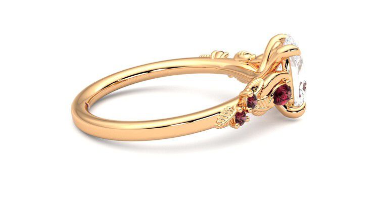 Taylor & Hart Lierre Oval Engagement Ring 360 degree image 10