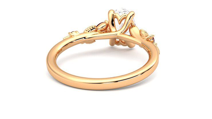 Taylor & Hart Lierre Oval Engagement Ring 360 degree image 14
