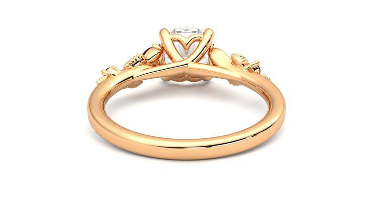 Taylor & Hart Lierre Round Engagement Ring 360 degree image 15