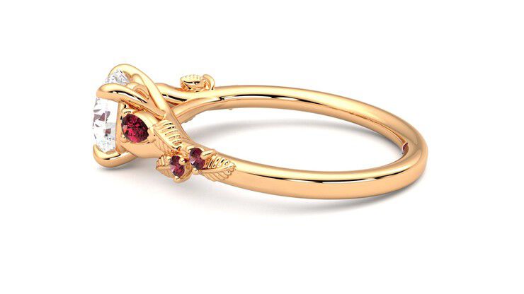 Taylor & Hart Lierre Round Engagement Ring 360 degree image 20