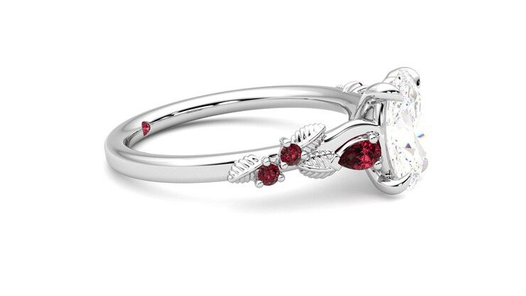 Taylor & Hart Lierre Oval Engagement Ring 360 degree image 8