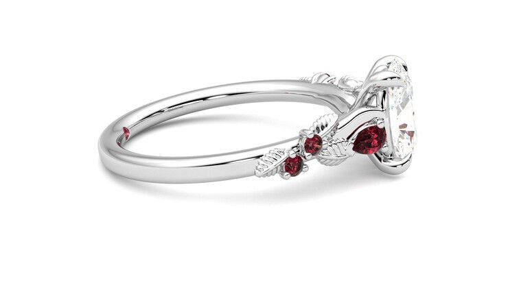 Taylor & Hart Lierre Oval Engagement Ring 360 degree image 9