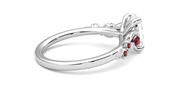 Taylor & Hart Lierre Oval Engagement Ring 360 degree image 11