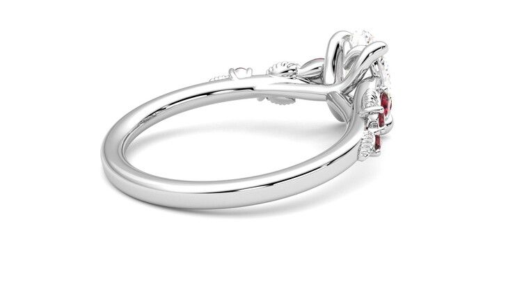 Taylor & Hart Lierre Oval Engagement Ring 360 degree image 12