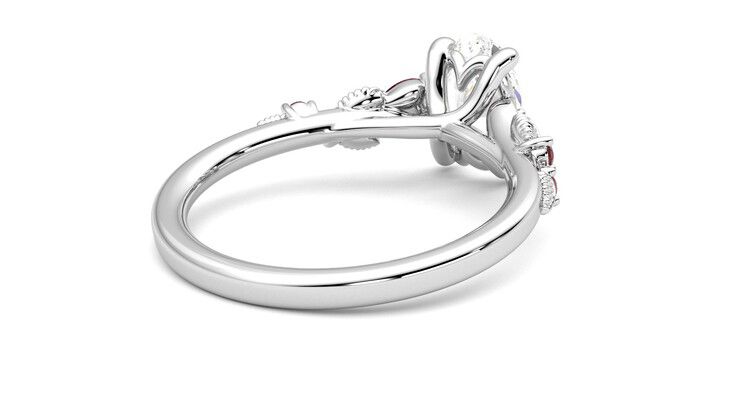 Taylor & Hart Lierre Oval Engagement Ring 360 degree image 13
