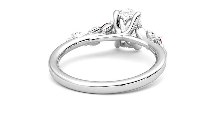 Taylor & Hart Lierre Oval Engagement Ring 360 degree image 14
