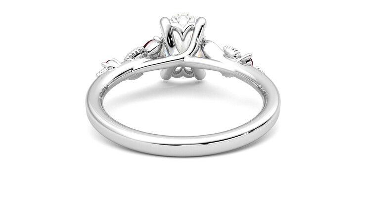 Taylor & Hart Lierre Oval Engagement Ring 360 degree image 15