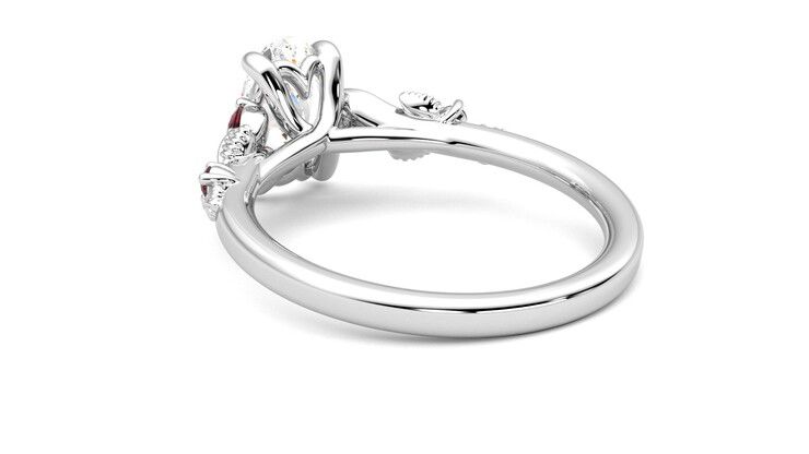 Taylor & Hart Lierre Oval Engagement Ring 360 degree image 17