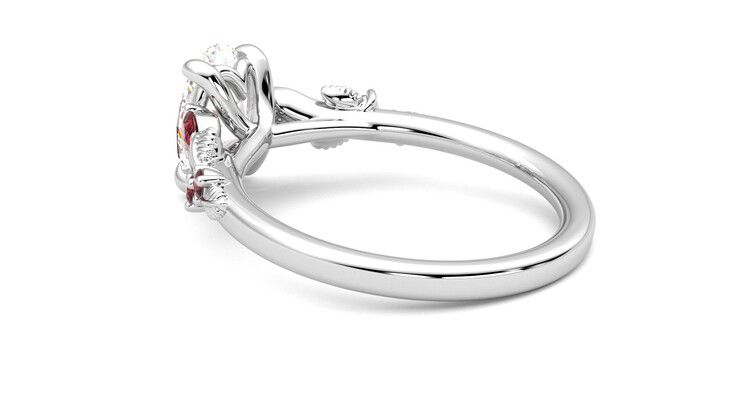 Taylor & Hart Lierre Oval Engagement Ring 360 degree image 18