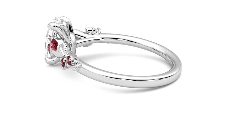 Taylor & Hart Lierre Oval Engagement Ring 360 degree image 19