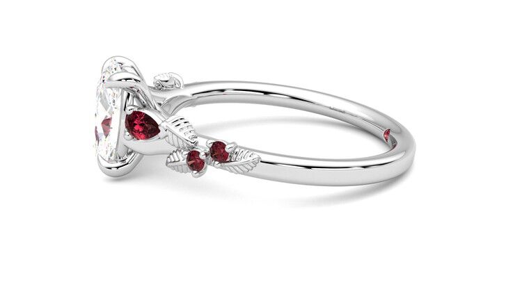 Taylor & Hart Lierre Oval Engagement Ring 360 degree image 21