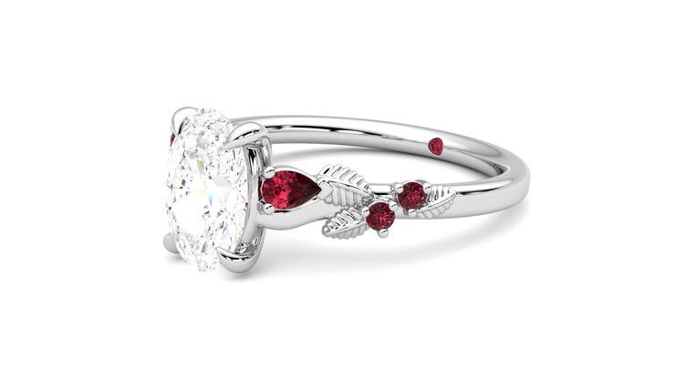 Taylor & Hart Lierre Oval Engagement Ring 360 degree image 24