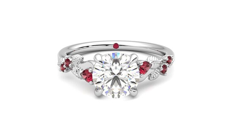 Taylor & Hart Lierre Round Engagement Ring 360 degree image 0
