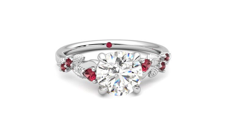 Taylor & Hart Lierre Round Engagement Ring 360 degree image 2
