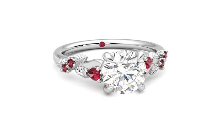 Taylor & Hart Lierre Round Engagement Ring 360 degree image 3
