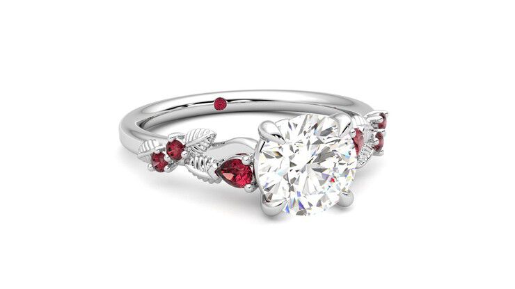 Taylor & Hart Lierre Round Engagement Ring 360 degree image 4