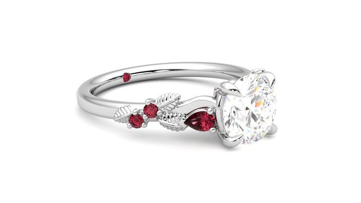 Taylor & Hart Lierre Round Engagement Ring 360 degree image 6