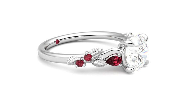 Taylor & Hart Lierre Round Engagement Ring 360 degree image 7