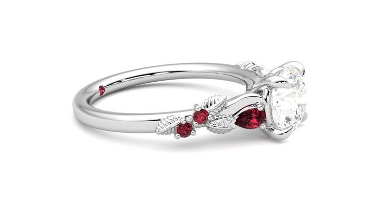 Taylor & Hart Lierre Round Engagement Ring 360 degree image 8