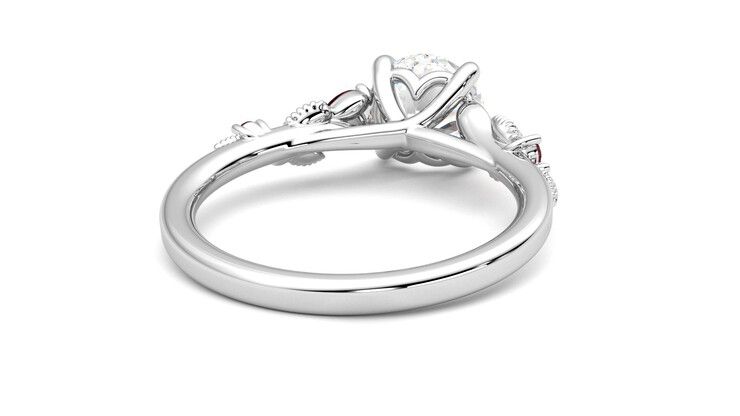 Taylor & Hart Lierre Round Engagement Ring 360 degree image 14
