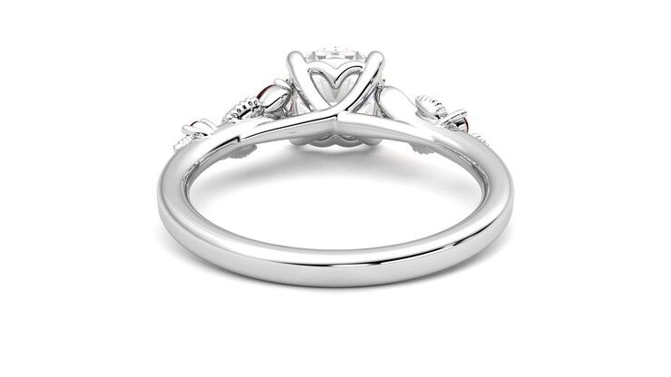 Taylor & Hart Lierre Round Engagement Ring 360 degree image 15