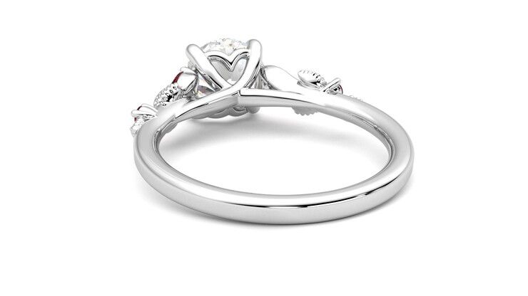 Taylor & Hart Lierre Round Engagement Ring 360 degree image 16