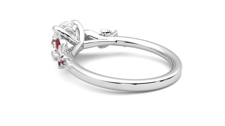 Taylor & Hart Lierre Round Engagement Ring 360 degree image 18