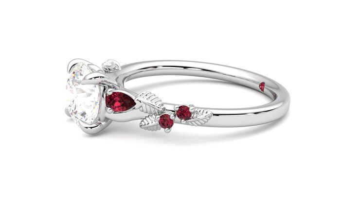 Taylor & Hart Lierre Round Engagement Ring 360 degree image 22