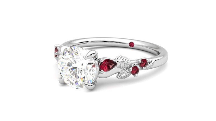 Taylor & Hart Lierre Round Engagement Ring 360 degree image 25