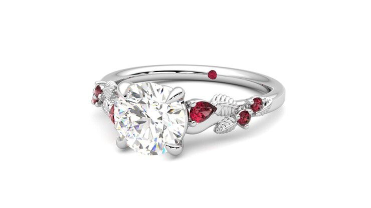 Taylor & Hart Lierre Round Engagement Ring 360 degree image 26