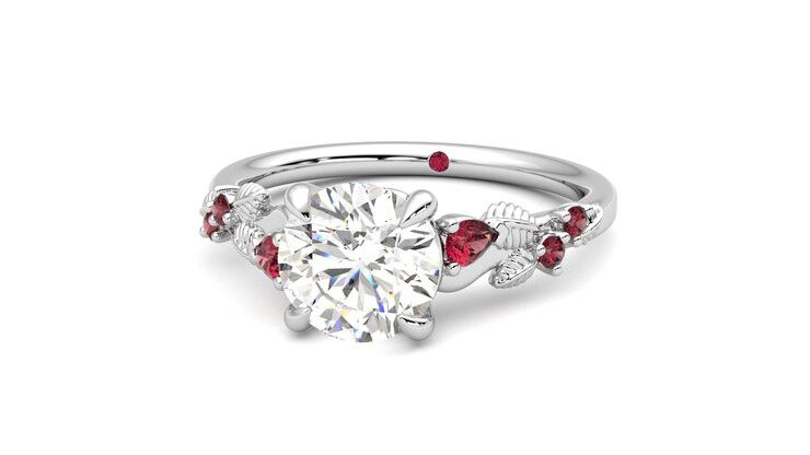 Taylor & Hart Lierre Round Engagement Ring 360 degree image 27