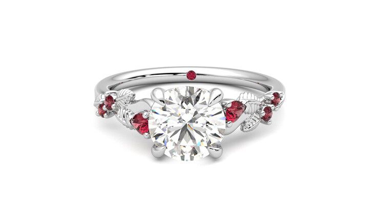 Taylor & Hart Lierre Round Engagement Ring 360 degree image 29