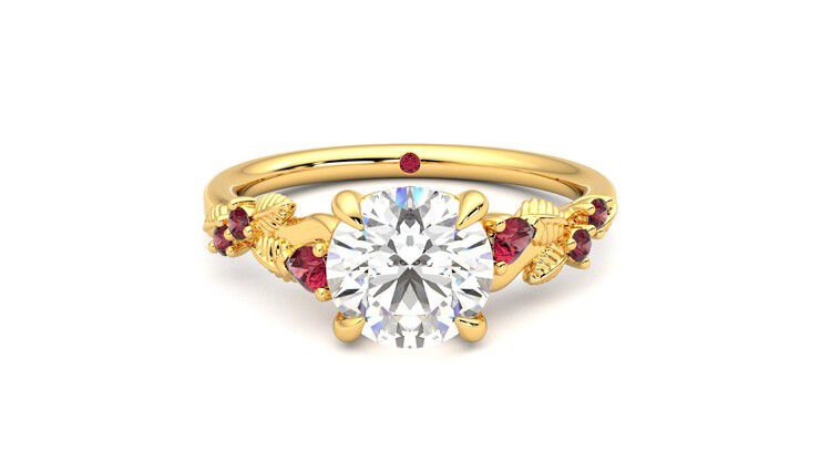 Taylor & Hart Lierre Round Engagement Ring 360 degree image 0