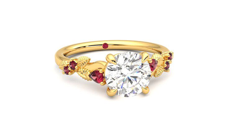 Taylor & Hart Lierre Round Engagement Ring 360 degree image 3
