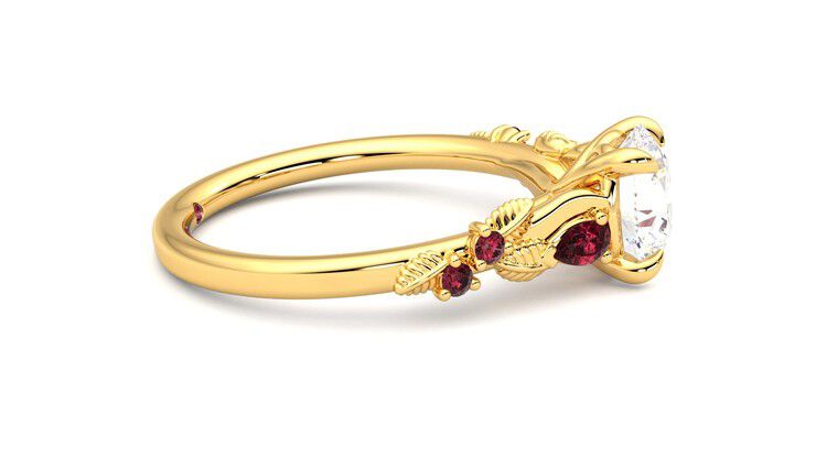 Taylor & Hart Lierre Round Engagement Ring 360 degree image 9