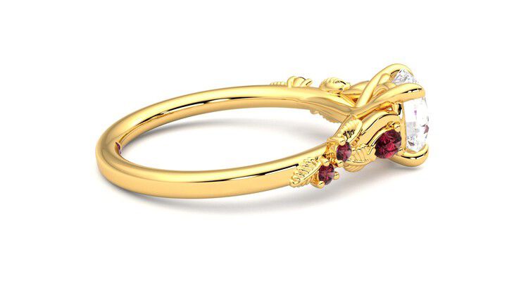 Taylor & Hart Lierre Round Engagement Ring 360 degree image 10