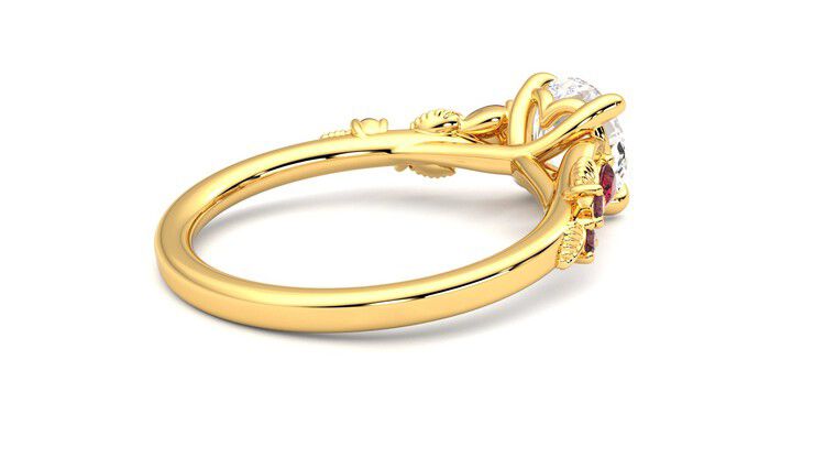 Taylor & Hart Lierre Round Engagement Ring 360 degree image 12