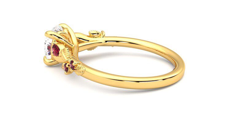 Taylor & Hart Lierre Round Engagement Ring 360 degree image 19