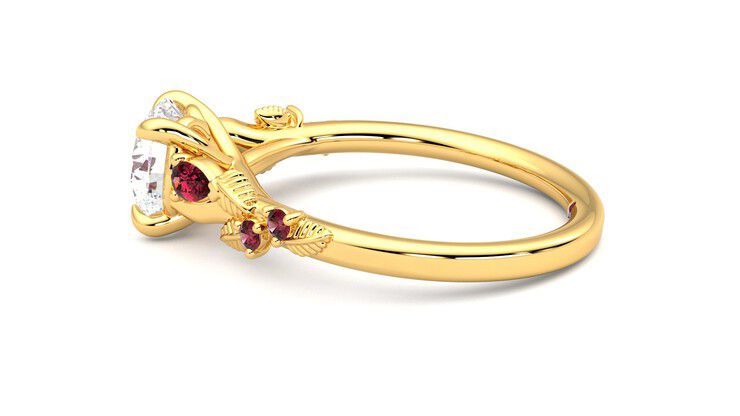 Taylor & Hart Lierre Round Engagement Ring 360 degree image 20
