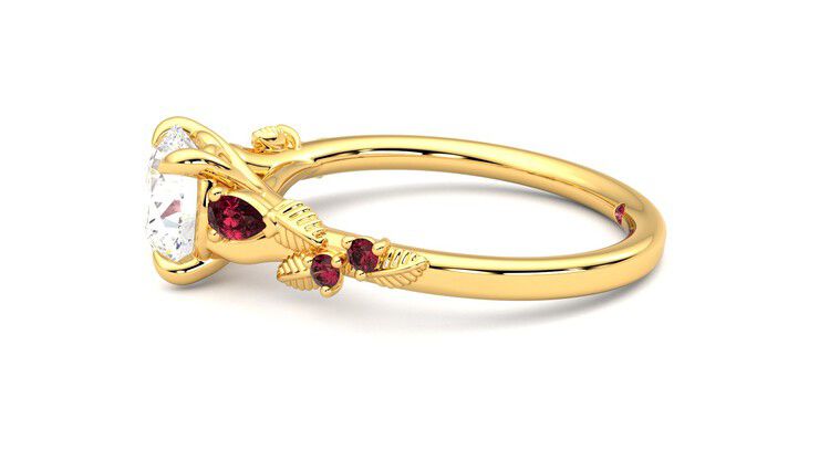 Taylor & Hart Lierre Round Engagement Ring 360 degree image 21