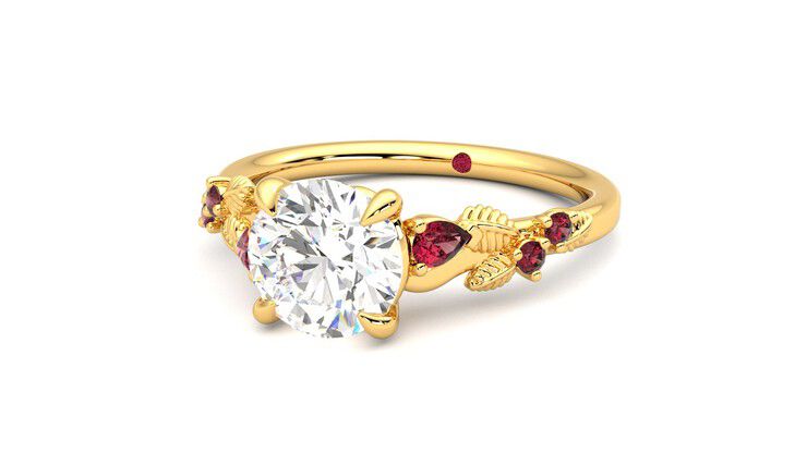 Taylor & Hart Lierre Round Engagement Ring 360 degree image 26