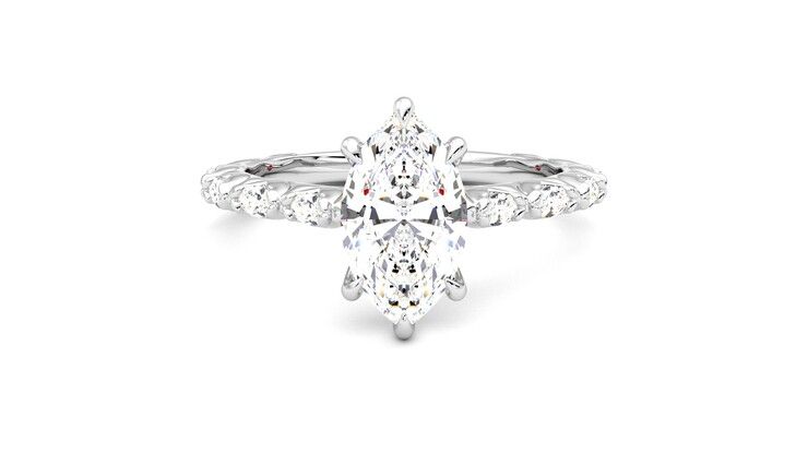 Taylor & Hart Liora Marquise Engagement Ring 360 degree image 0
